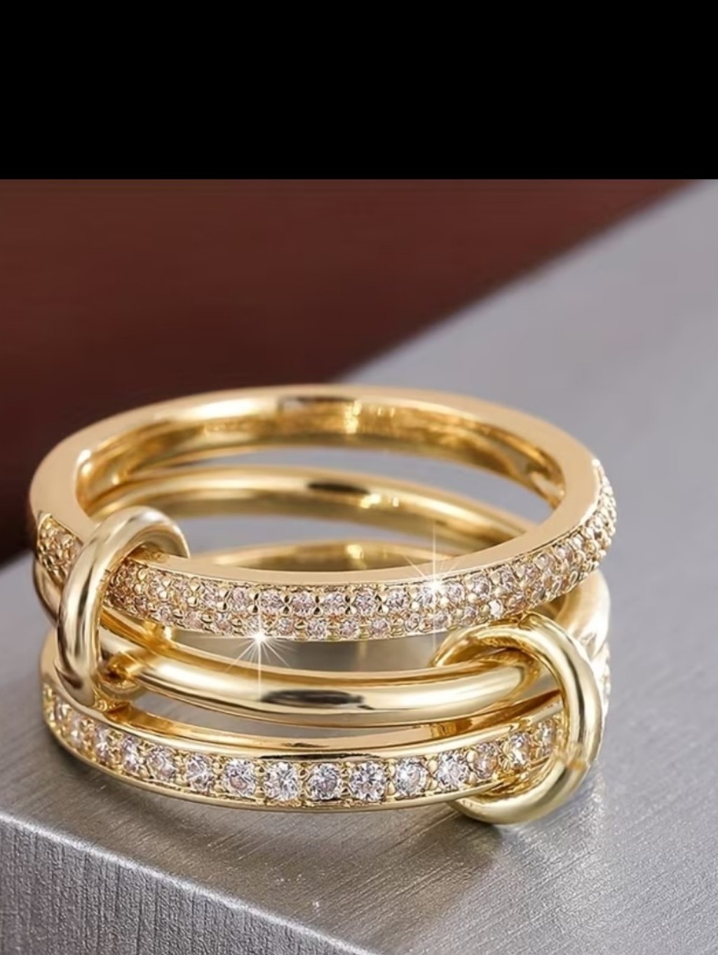 Macys 18 Kt Gold Plated Ring